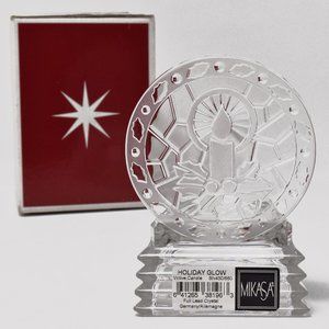 Mikasa Holiday Glow Votive Candle Holder Crystal